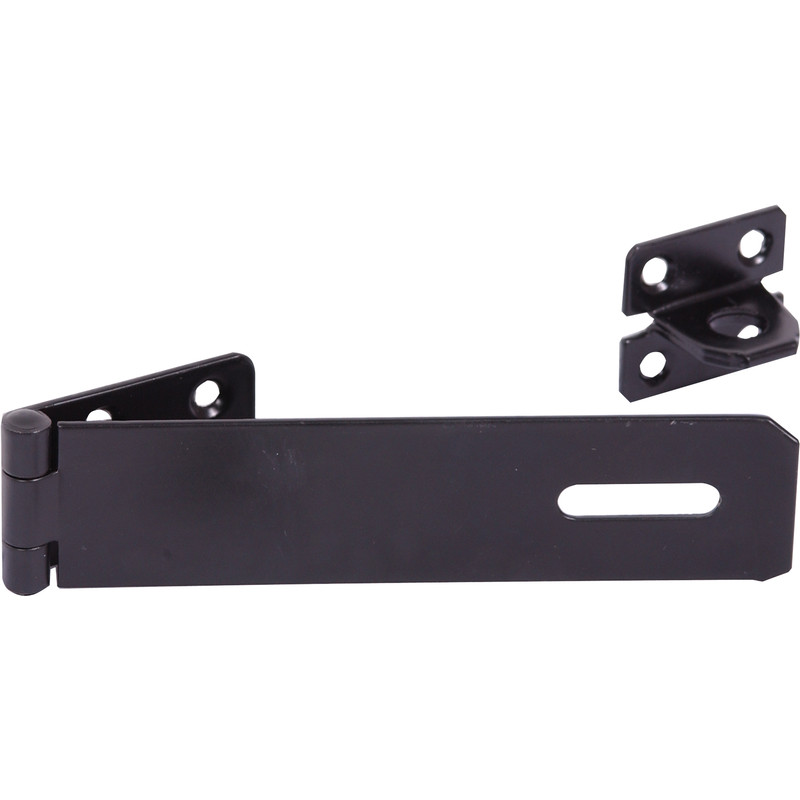 BLACK HASP & STAPLE 75MM