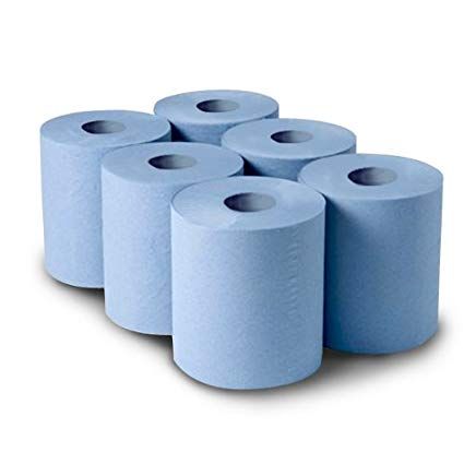 CENTREFEED BLUE ROLL 150Mx176MM 2 PLY PACK OF 6 